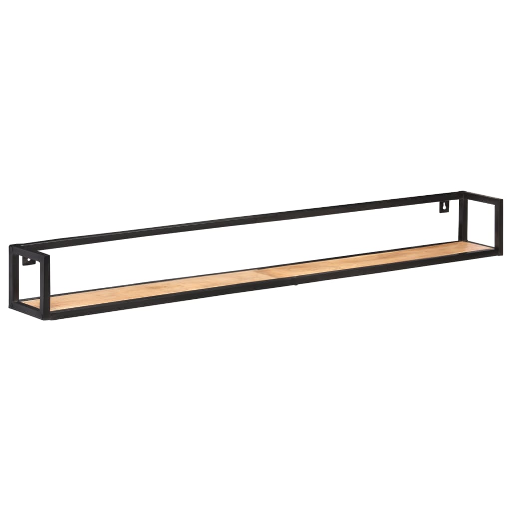 Mensole a Muro 2 pz 160 cm in Legno Massello di Acacia | homemem39