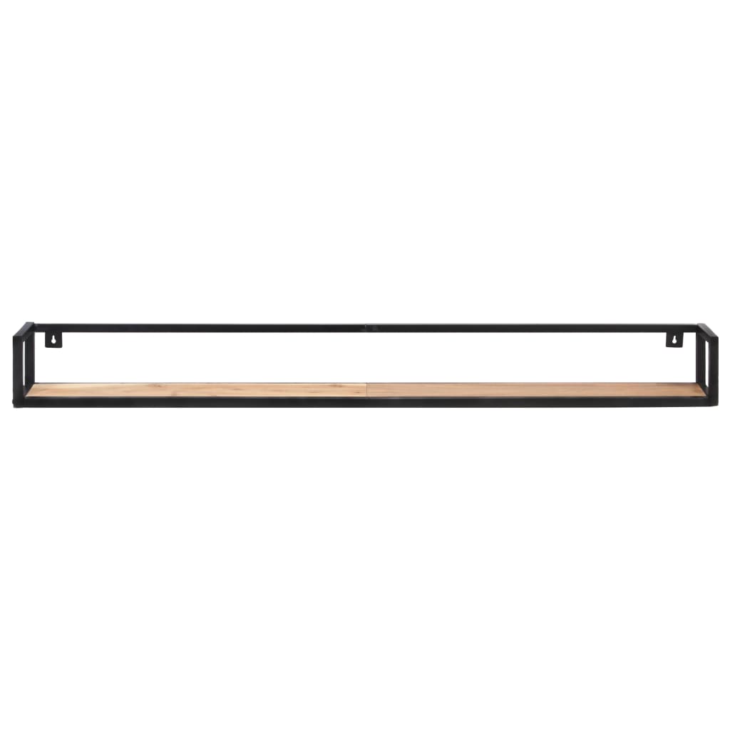 Mensole a Muro 2 pz 160 cm in Legno Massello di Acacia | homemem39