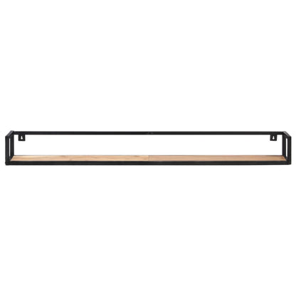 Mensole a Muro 2 pz 160 cm in Legno Massello di Acacia | homemem39