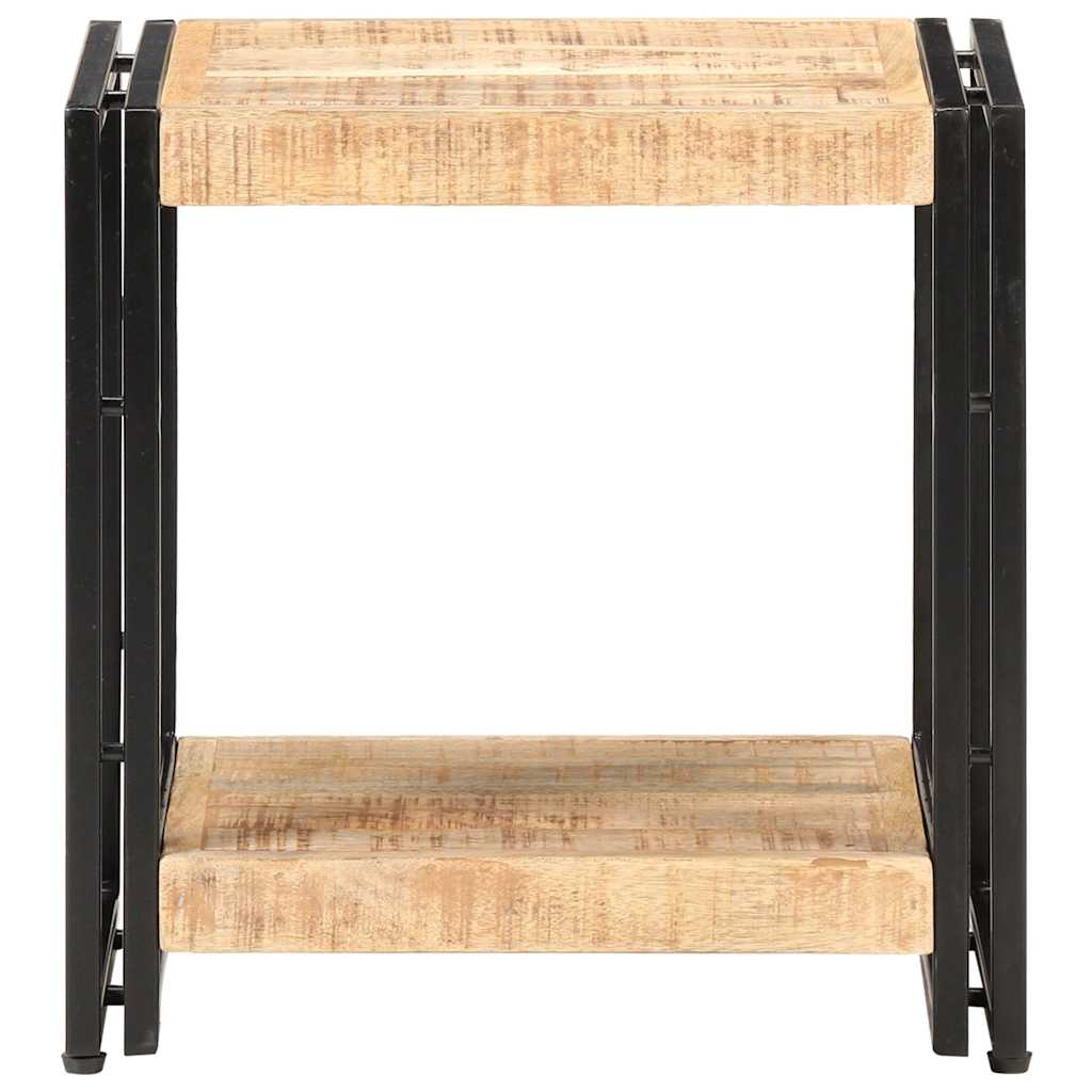 Tavolino 40x30x50 cm in Legno Massello di Mango Grezzo