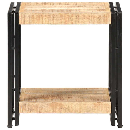Tavolino 40x30x50 cm in Legno Massello di Mango Grezzo
