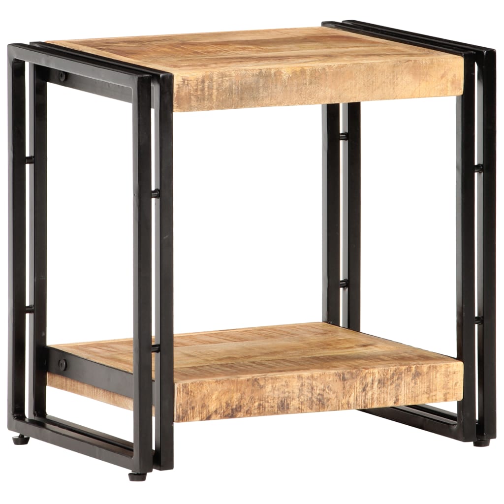 Tavolino 40x30x50 cm in Legno Massello di Mango Grezzo | homemem39