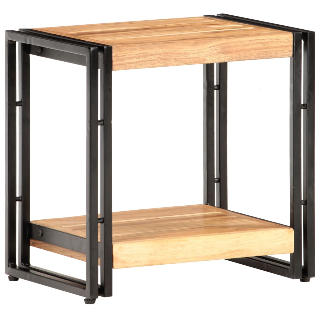 Tavolino Laterale 40x30x40 cm in Legno Massello di Acacia | homemem39