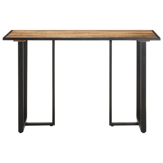 Tavolo da Pranzo 120 cm in Legno Massello di Mango Grezzo - homemem39