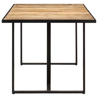 Tavolo da Pranzo 160 cm in Legno Massello di Mango Grezzo