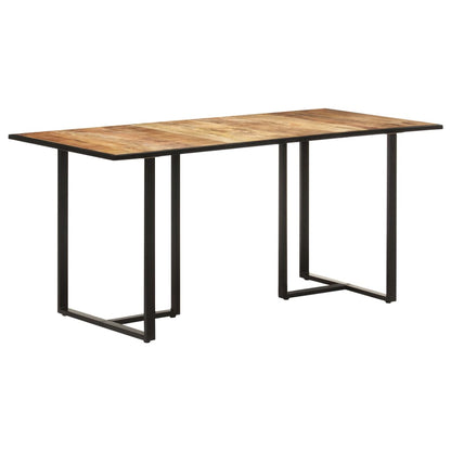 Tavolo da Pranzo 160 cm in Legno Massello di Mango Grezzo | homemem39
