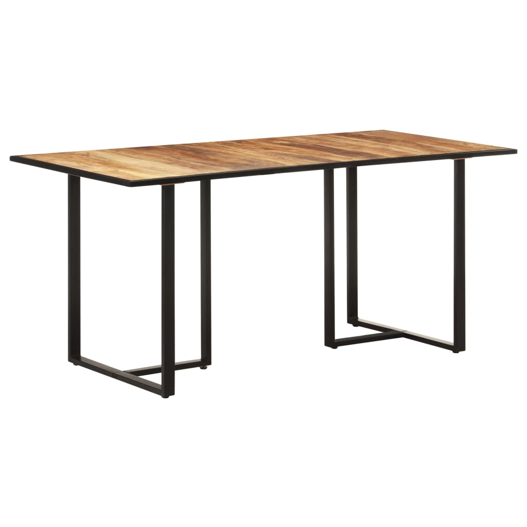 Tavolo da Pranzo 160 cm in Legno Massello di Mango Grezzo | homemem39