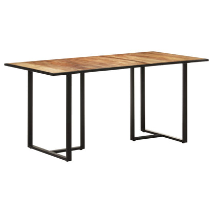 Tavolo da Pranzo 160 cm in Legno Massello di Mango Grezzo | homemem39