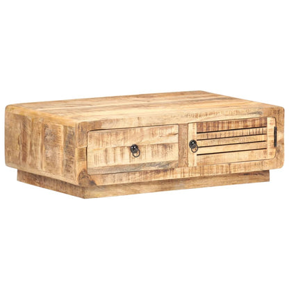 Tavolino da Salotto 90x60x29 cm in Legno di Mango Grezzo | homemem39