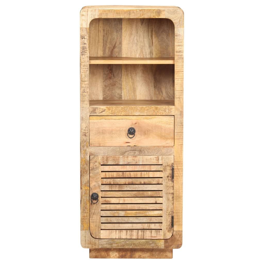 Credenza Alta 45x32x110 cm in Legno Massello di Mango Grezzo