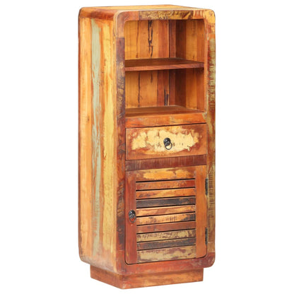Credenza Alta 45x32x110 cm in Legno Massello di Recupero