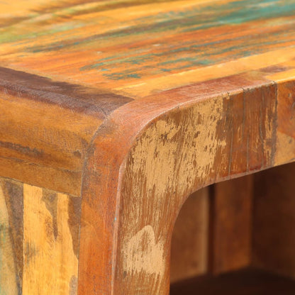 Credenza Alta 45x32x110 cm in Legno Massello di Recupero