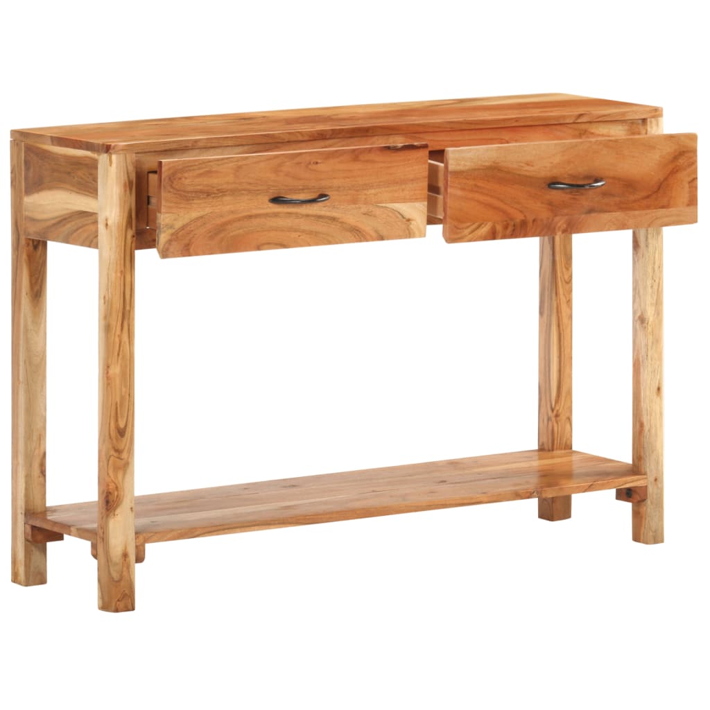 Credenza 110x30x75 cm in Legno Massello di Acacia - homemem39