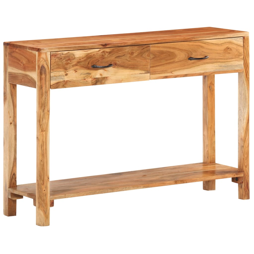 Credenza 110x30x75 cm in Legno Massello di Acacia - homemem39