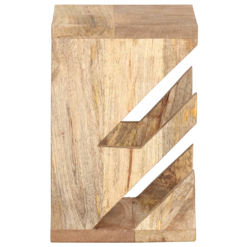 Supporto Skateboard da Parete 25x20x30 cm in Legno di Mango
