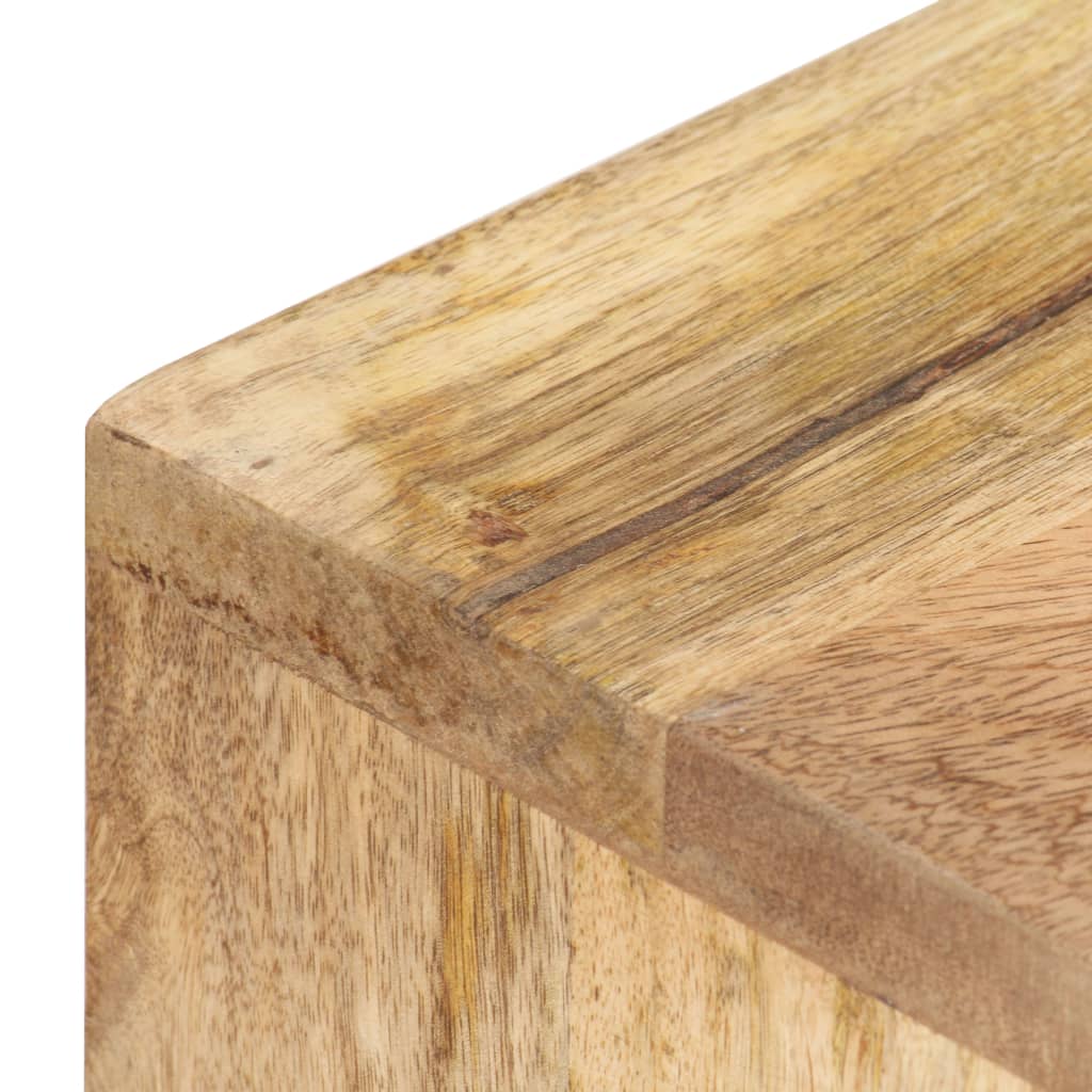 Supporto Skateboard da Parete 25x20x30 cm in Legno di Mango