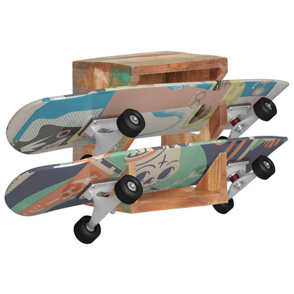 Supporto Skateboard da Parete 25x20x30 cm in Legno di Recupero | homemem39