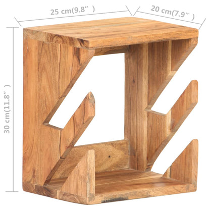 Supporto Skateboard da Parete 25x20x30 cm in Legno di Acacia | homemem39