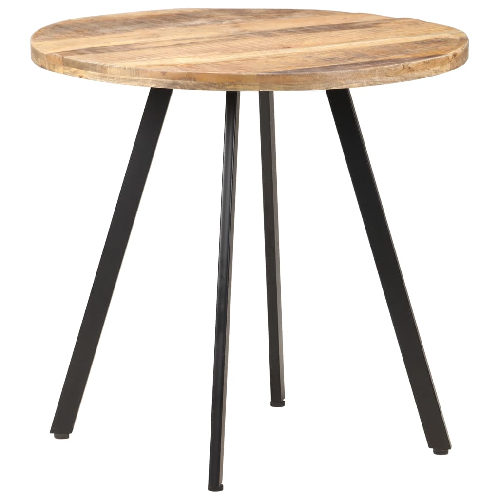 Tavolo da Pranzo 80 cm in Legno di Mango Grezzo | homemem39