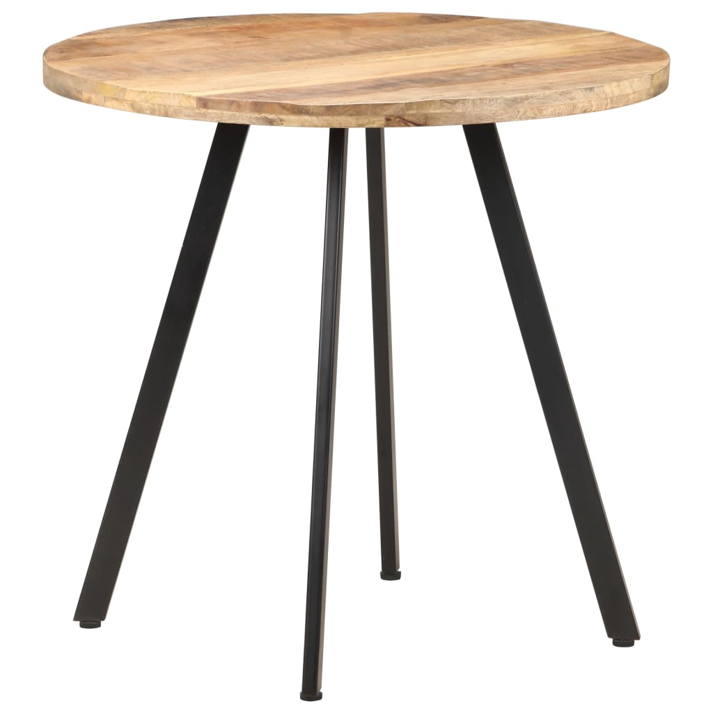 Tavolo da Pranzo 80 cm in Legno di Mango Grezzo | homemem39