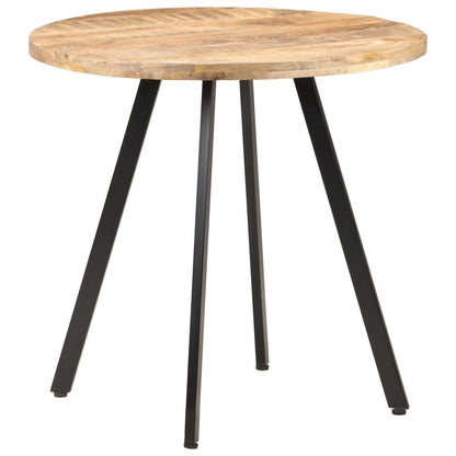 Tavolo da Pranzo 80 cm in Legno di Mango Grezzo | homemem39