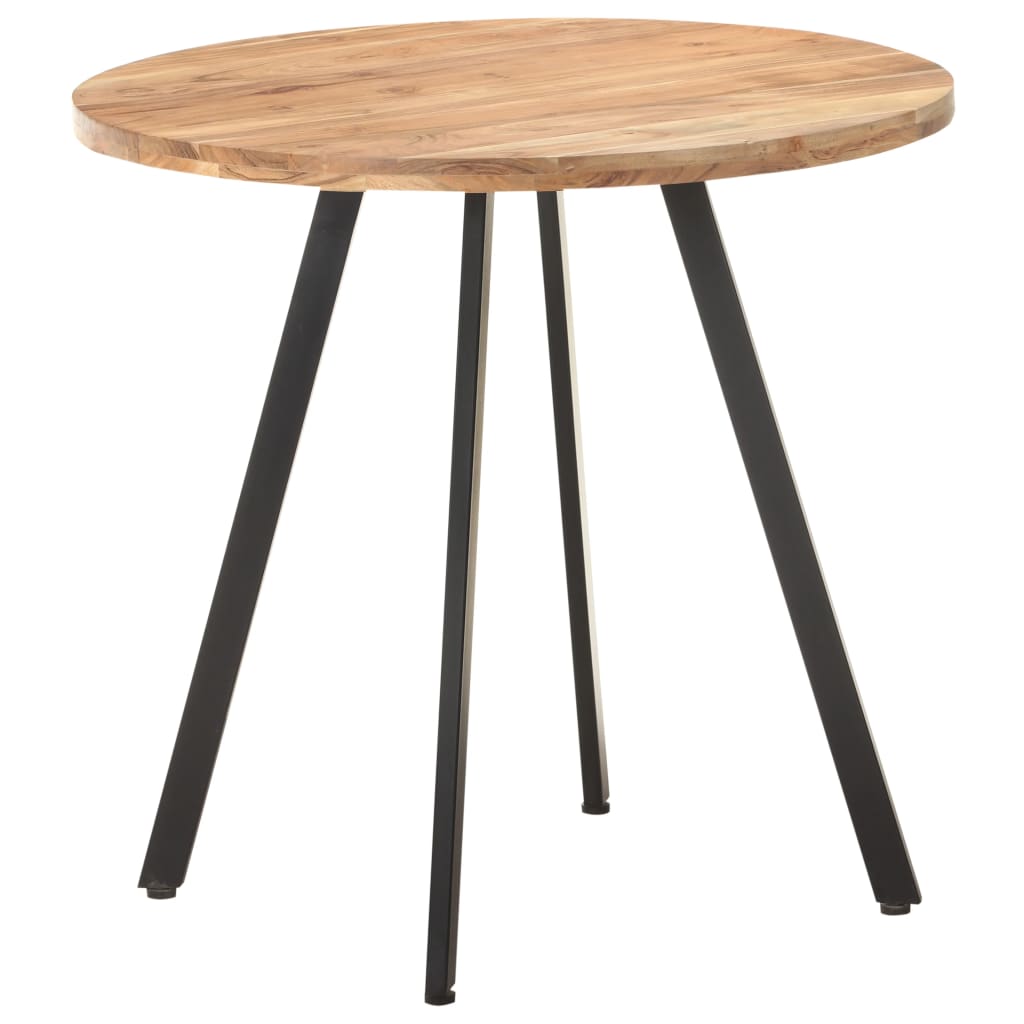 Tavolo da Pranzo 80 cm in Legno Massello di Acacia | homemem39