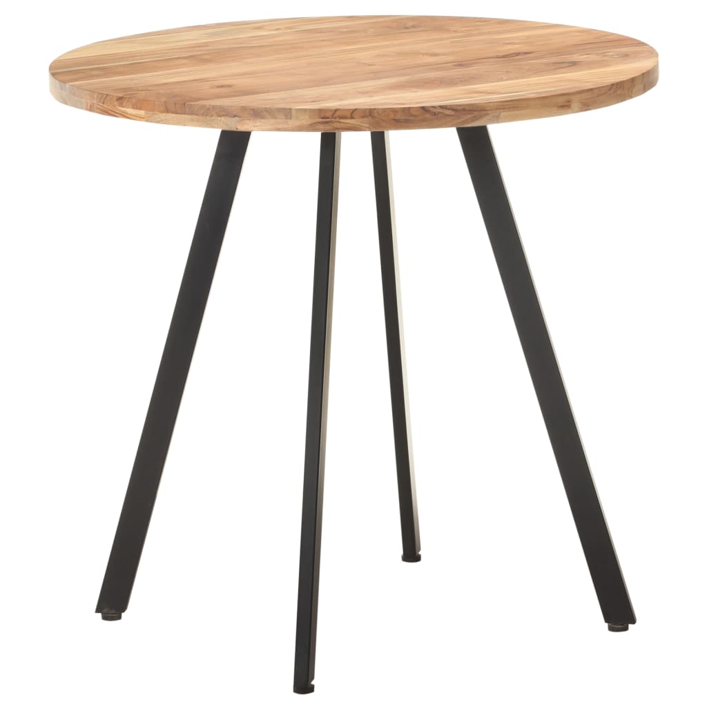 Tavolo da Pranzo 80 cm in Legno Massello di Acacia | homemem39
