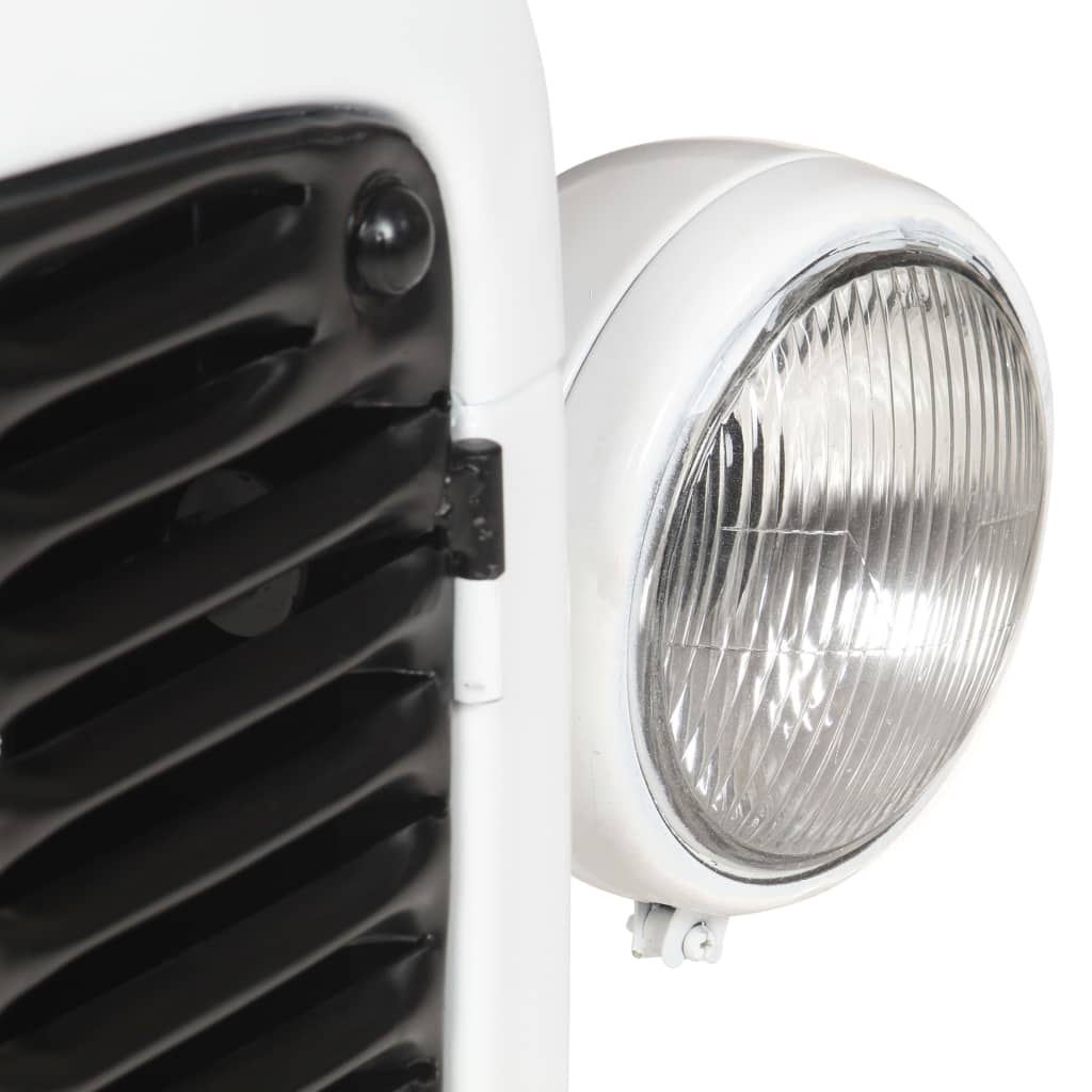 Cantinetta per Vini a Trattore Bianca 49x31x172 cm Mango Grezzo - homemem39