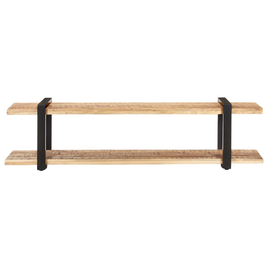 Mobile Porta TV 160x40x40 cm in Legno Massello di Mango Grezzo - homemem39