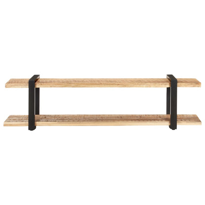 Mobile Porta TV 160x40x40 cm in Legno Massello di Mango Grezzo - homemem39