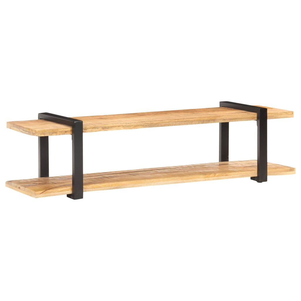 Mobile Porta TV 160x40x40 cm in Legno Massello di Mango Grezzo - homemem39