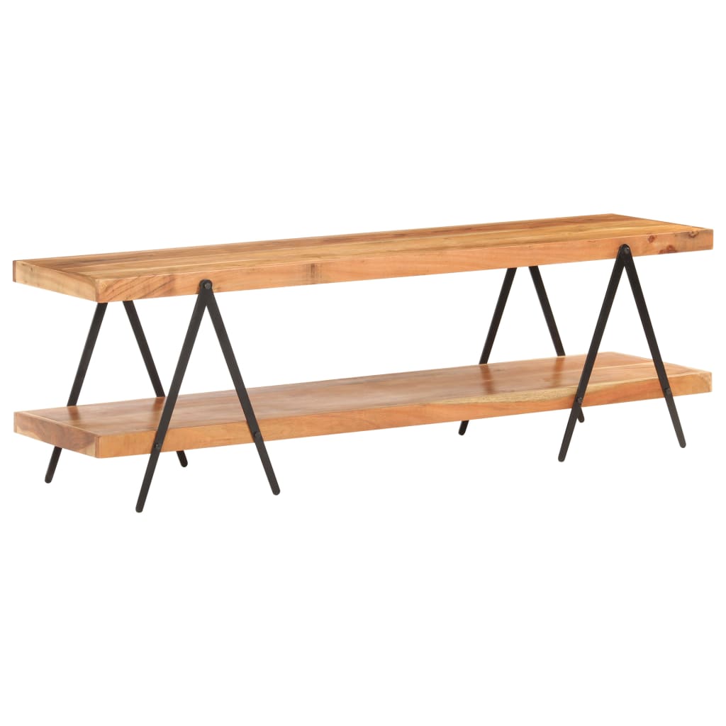 Mobile Porta TV 160x40x50 cm in Legno Massello di Acacia - homemem39