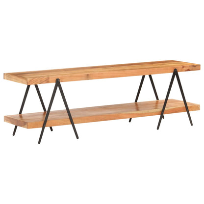 Mobile Porta TV 160x40x50 cm in Legno Massello di Acacia - homemem39