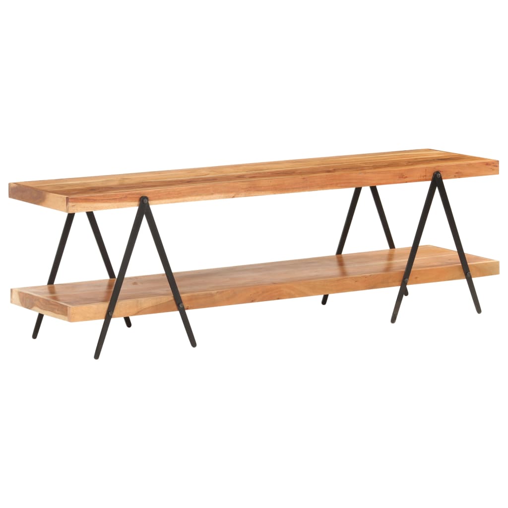 Mobile Porta TV 160x40x50 cm in Legno Massello di Acacia - homemem39