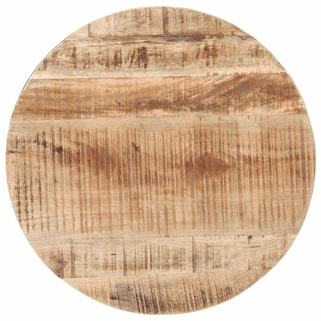 Tavolino da Salotto Ø68x43cm in Legno di Mango Grezzo | homemem39