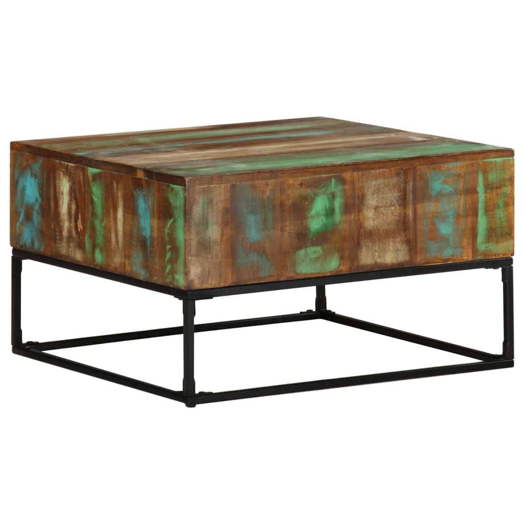 Tavolino da Salotto 68x68x41 cm in Legno Massello di Recupero | homemem39