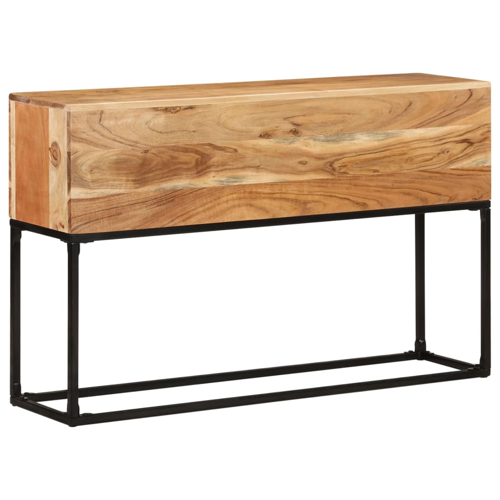 Tavolo Consolle 120x30x75 cm in Legno Massello di Acacia | homemem39