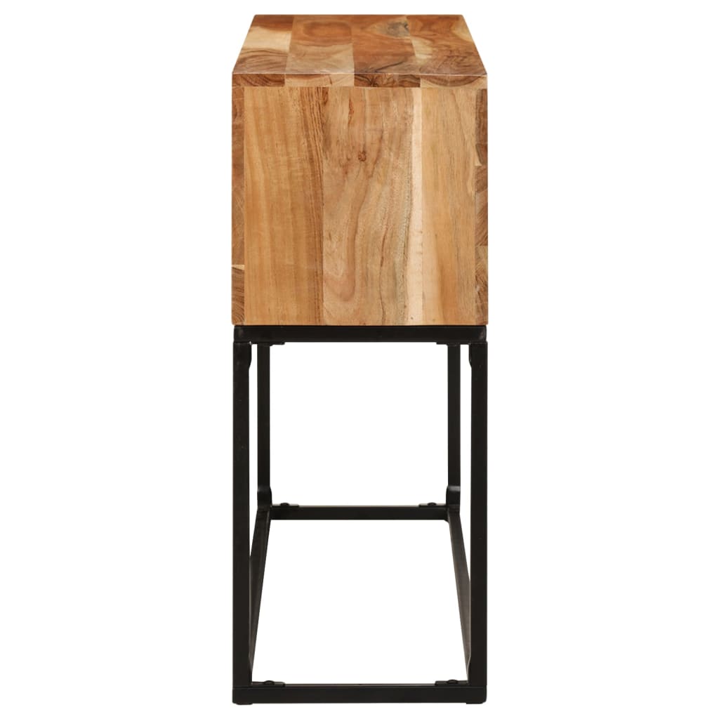 Tavolo Consolle 120x30x75 cm in Legno Massello di Acacia | homemem39