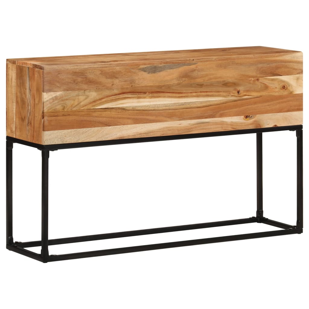 Tavolo Consolle 120x30x75 cm in Legno Massello di Acacia | homemem39