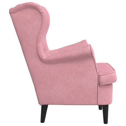 Poltrona Rosa in Velluto