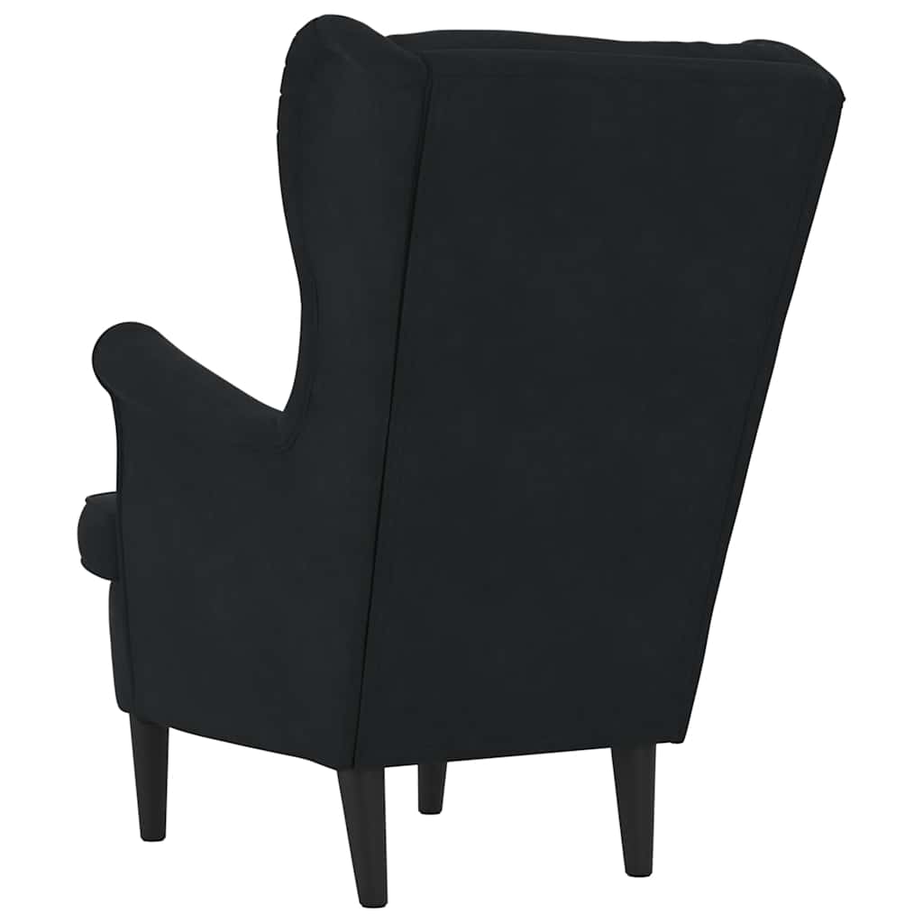 Poltrona Nera in Velluto