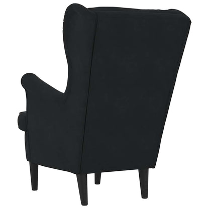 Poltrona Nera in Velluto
