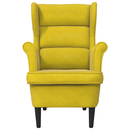 Poltrona Giallo Senape in Velluto