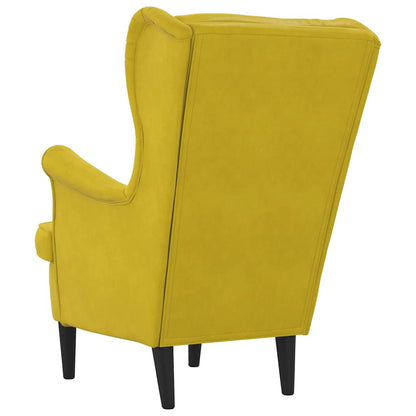 Poltrona Giallo Senape in Velluto | homemem39