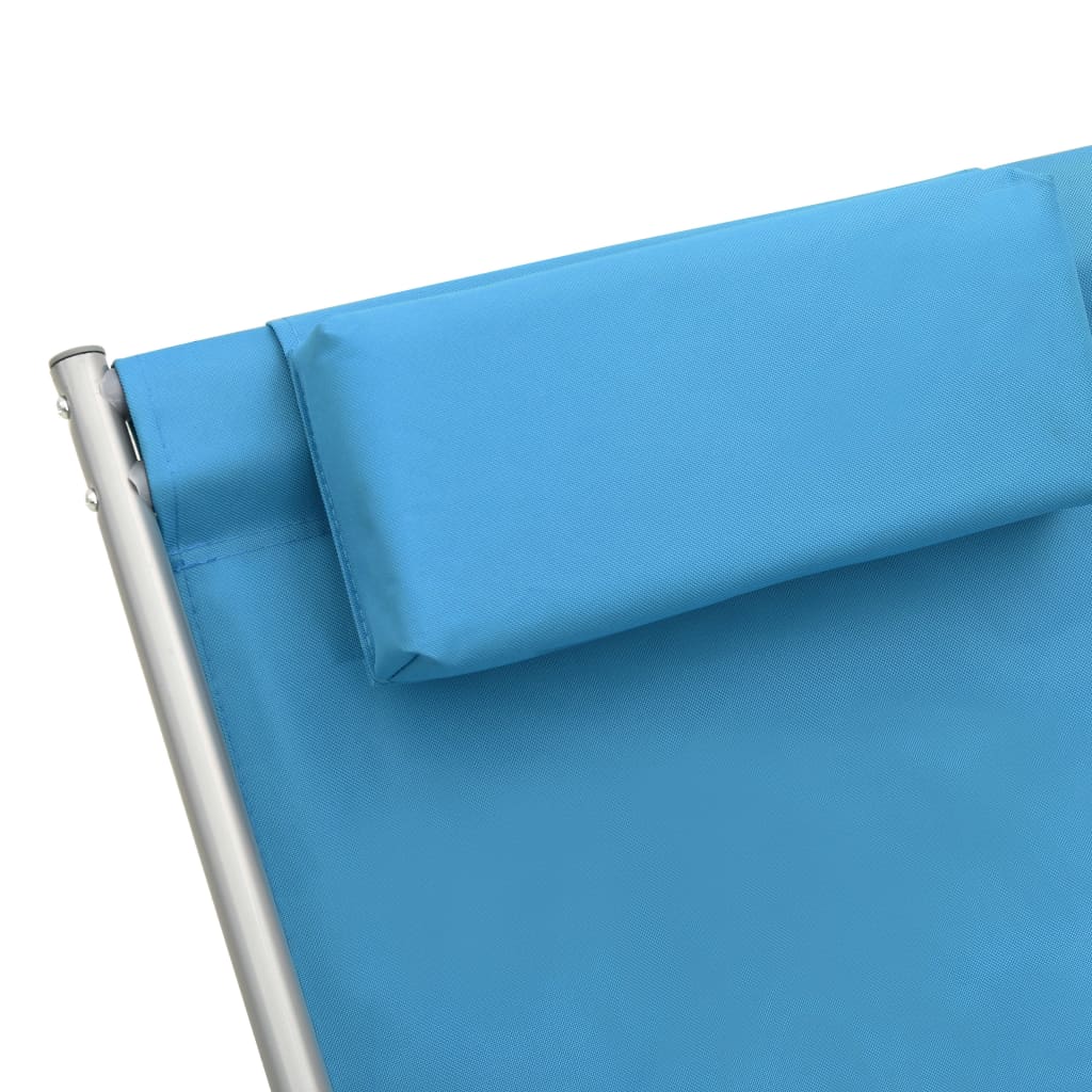 Sedie a Dondolo 2 pz in Acciaio Blu | homemem39