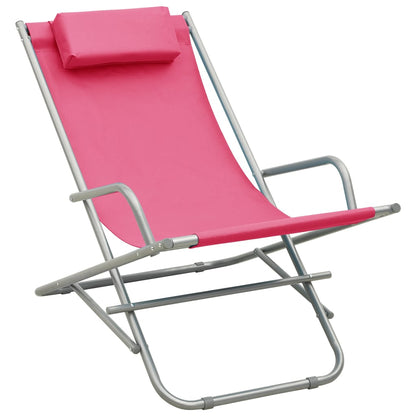 Sedie a Dondolo 2 pz in Acciaio Rosa | homemem39