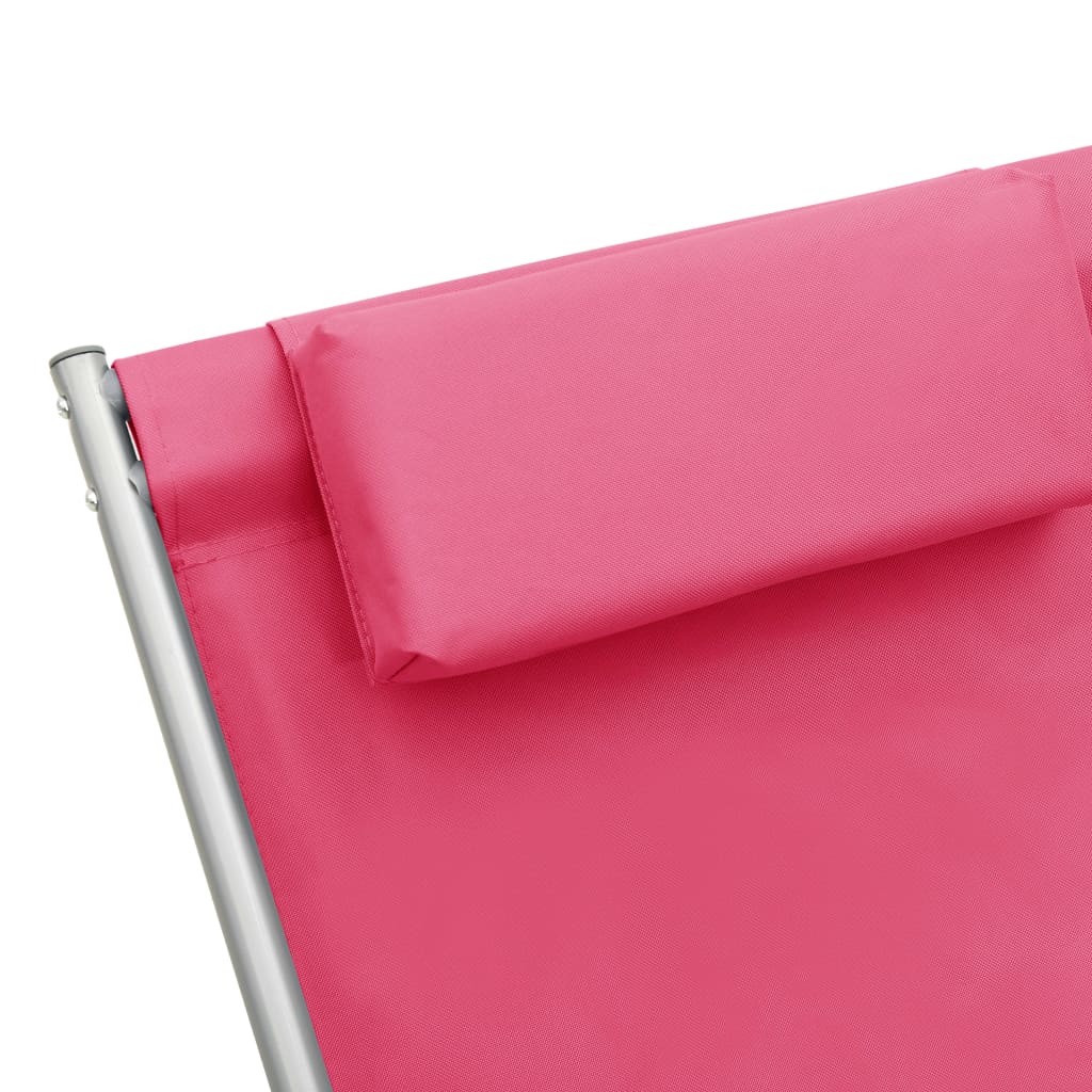 Sedie a Dondolo 2 pz in Acciaio Rosa | homemem39