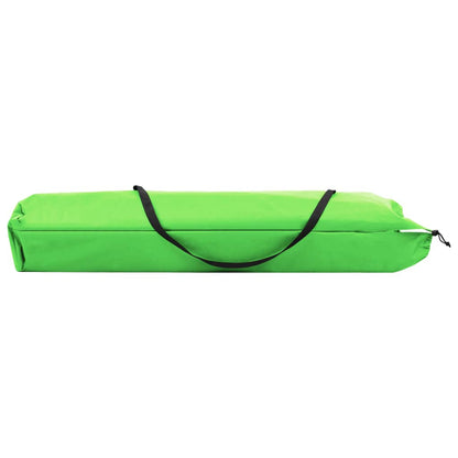 Folding Sun Lounger for 2 People Green in Steel