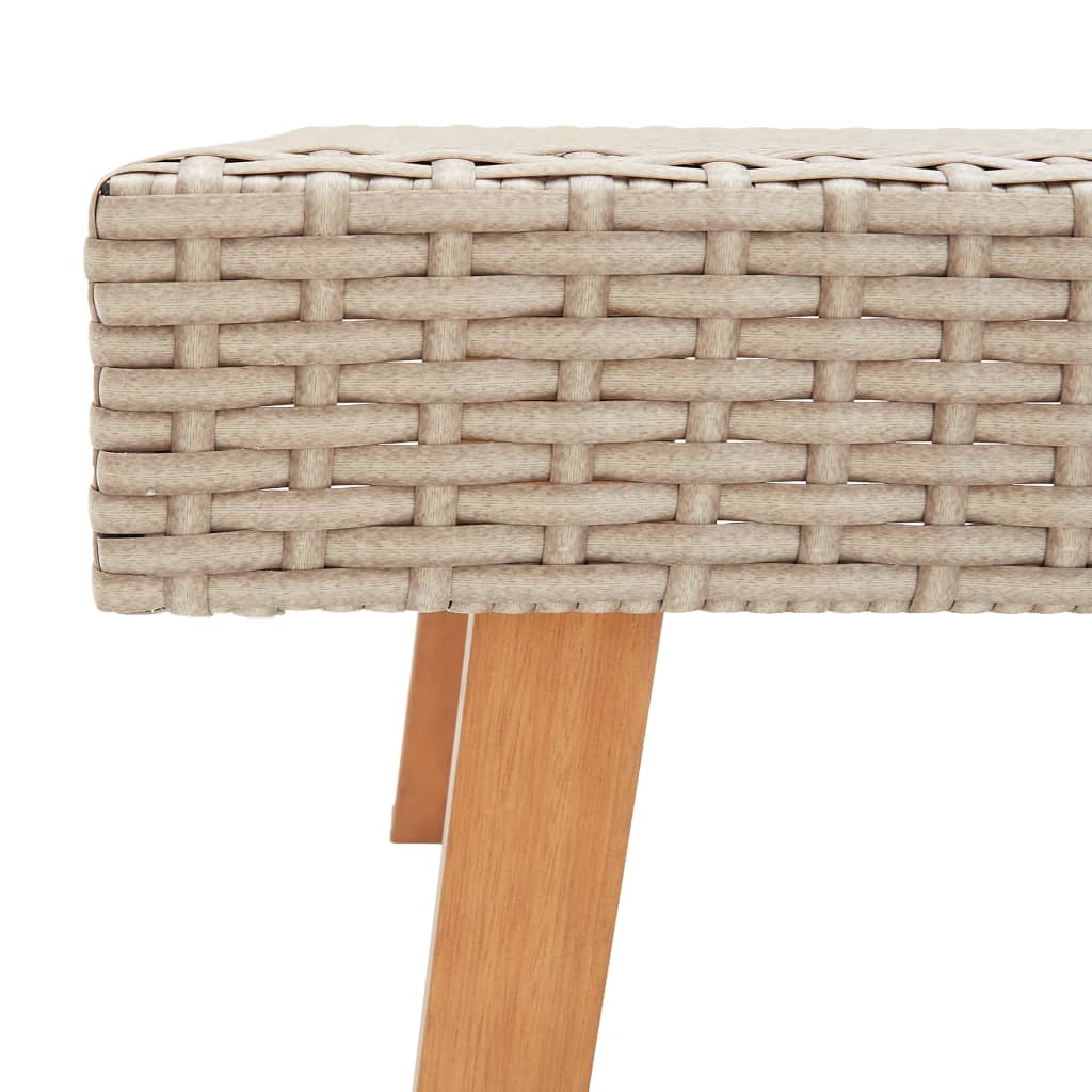Set Divani da Giardino 3 pz con Cuscini in Polyrattan Beige | homemem39