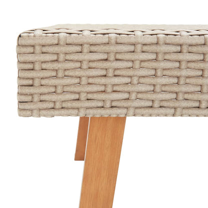 Set Divani da Giardino 3 pz con Cuscini in Polyrattan Beige | homemem39